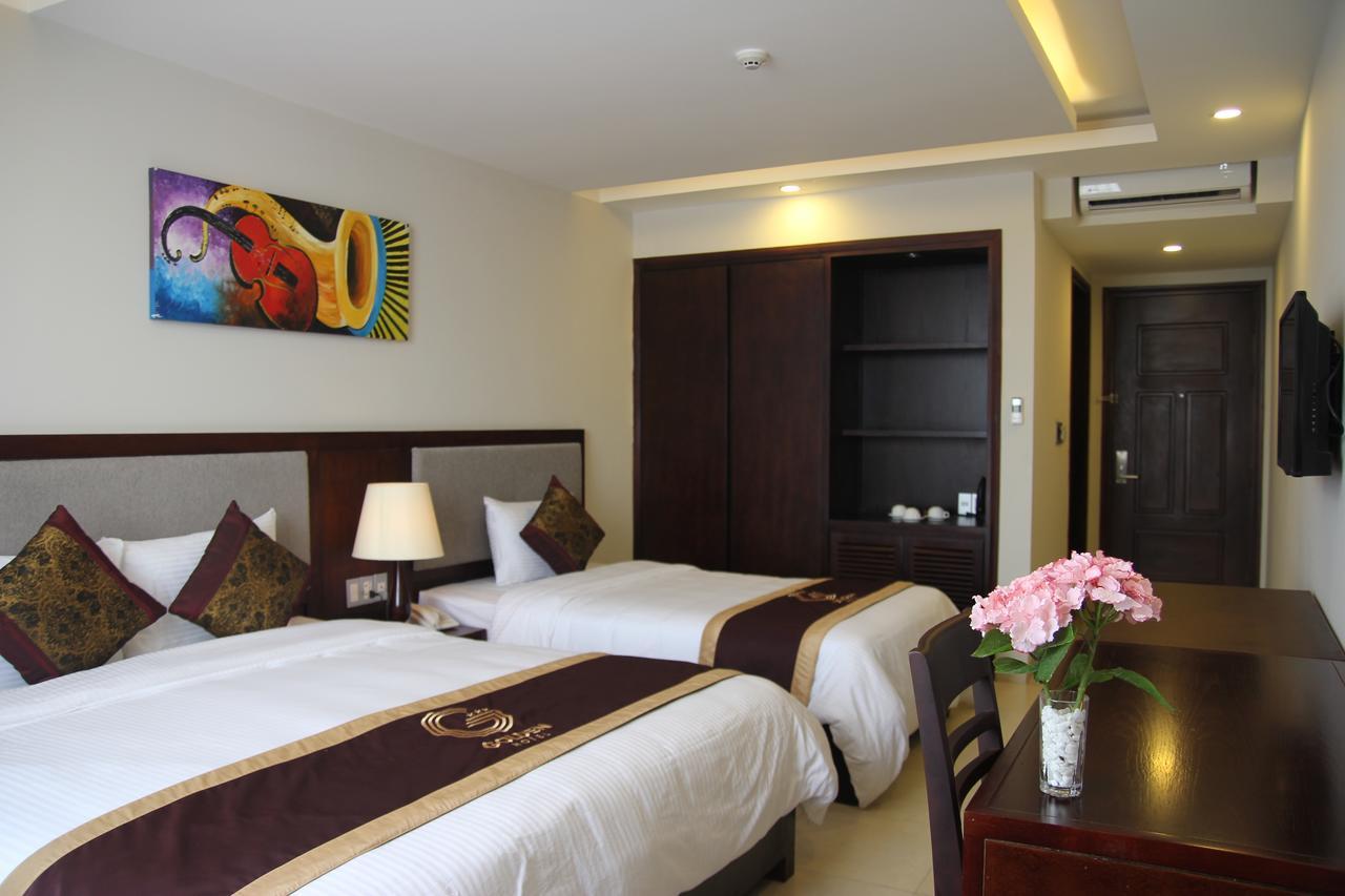 Golden Quang Tri Hotel Dong Ha Bagian luar foto
