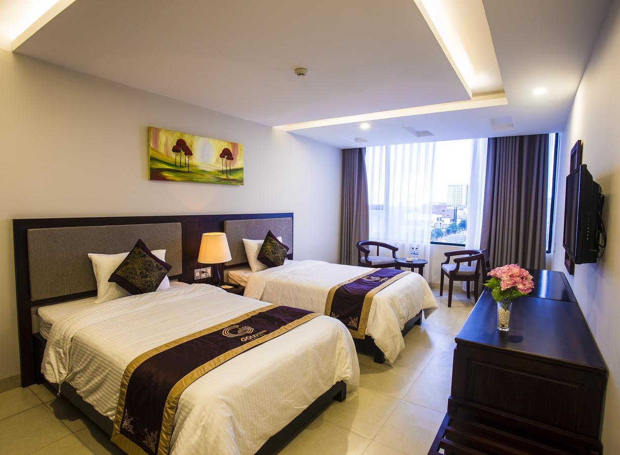Golden Quang Tri Hotel Dong Ha Bagian luar foto